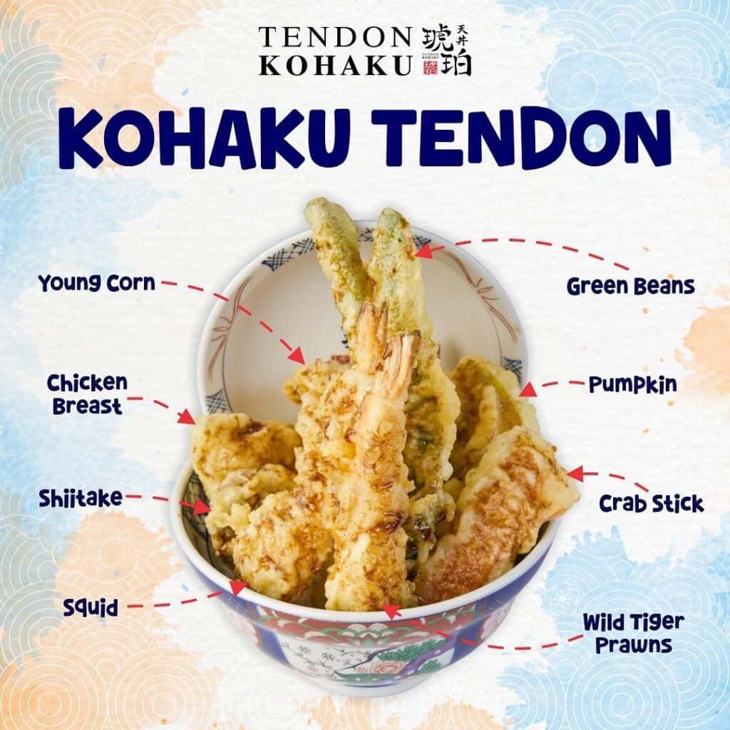 Anatomy of Kohaku Tendon served in Tendon Kohaku