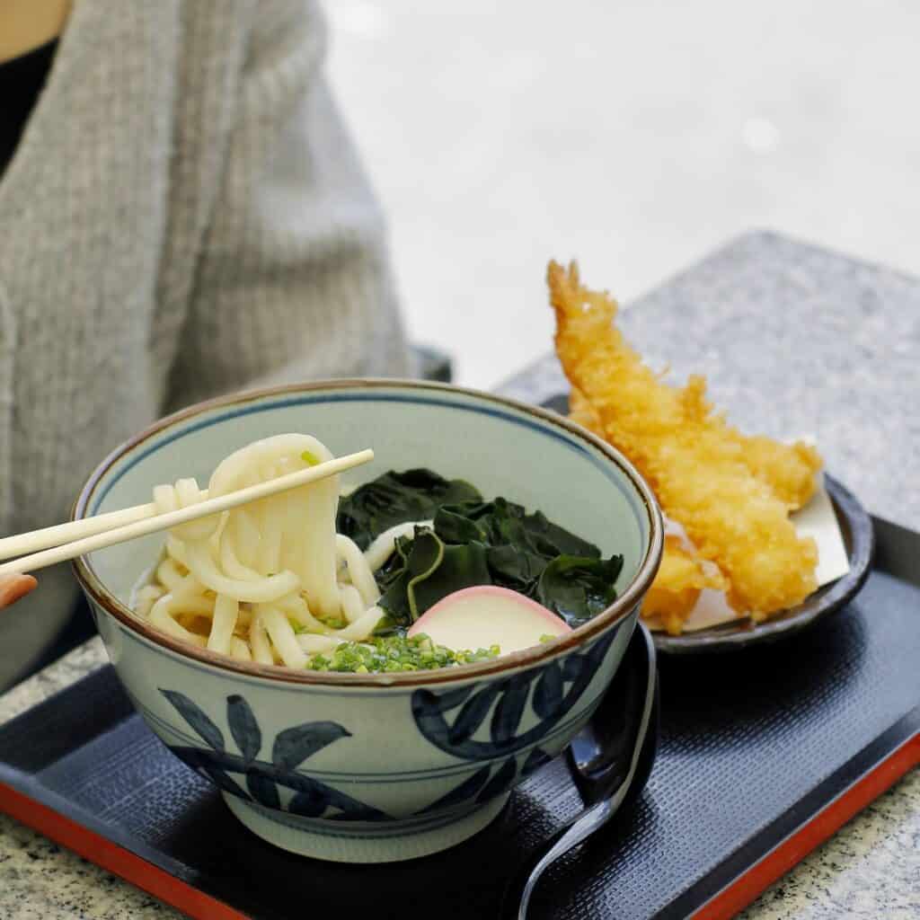 a best-selling menu in Tendon Kohaku is the Wild Tiger Tempura Udon