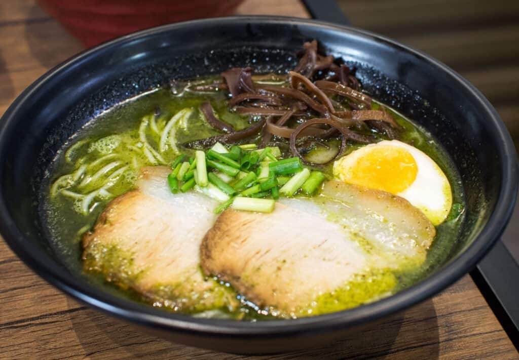 Best selling ramen in Ukokkei is the Midori Ramen