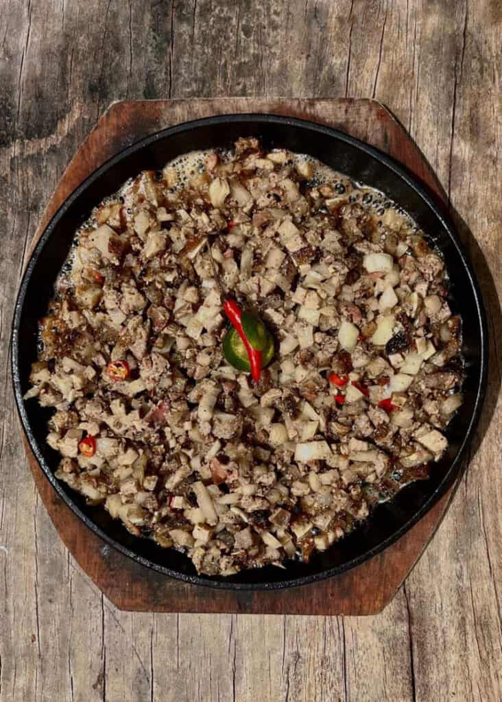 Every Filipino's pulutuan, none other than Sizzling Sisig