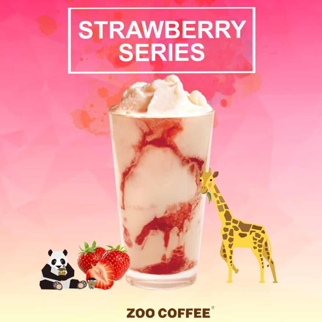 Strawberry lovers will love this Strawberry Frappe