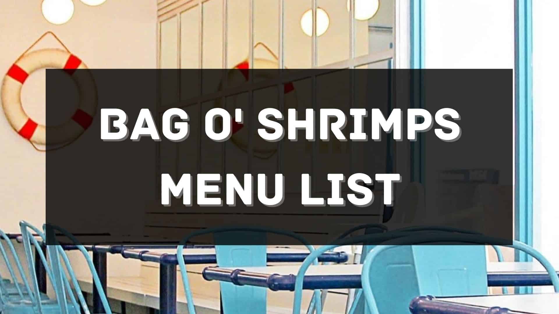 bag o' shrimps menu prices philippines
