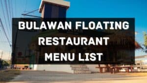 bulawan floating restaurant menu prices philippines