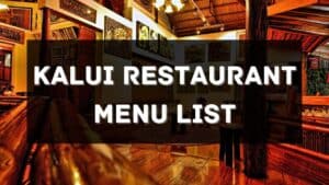 kalui restaurant menu prices philippines