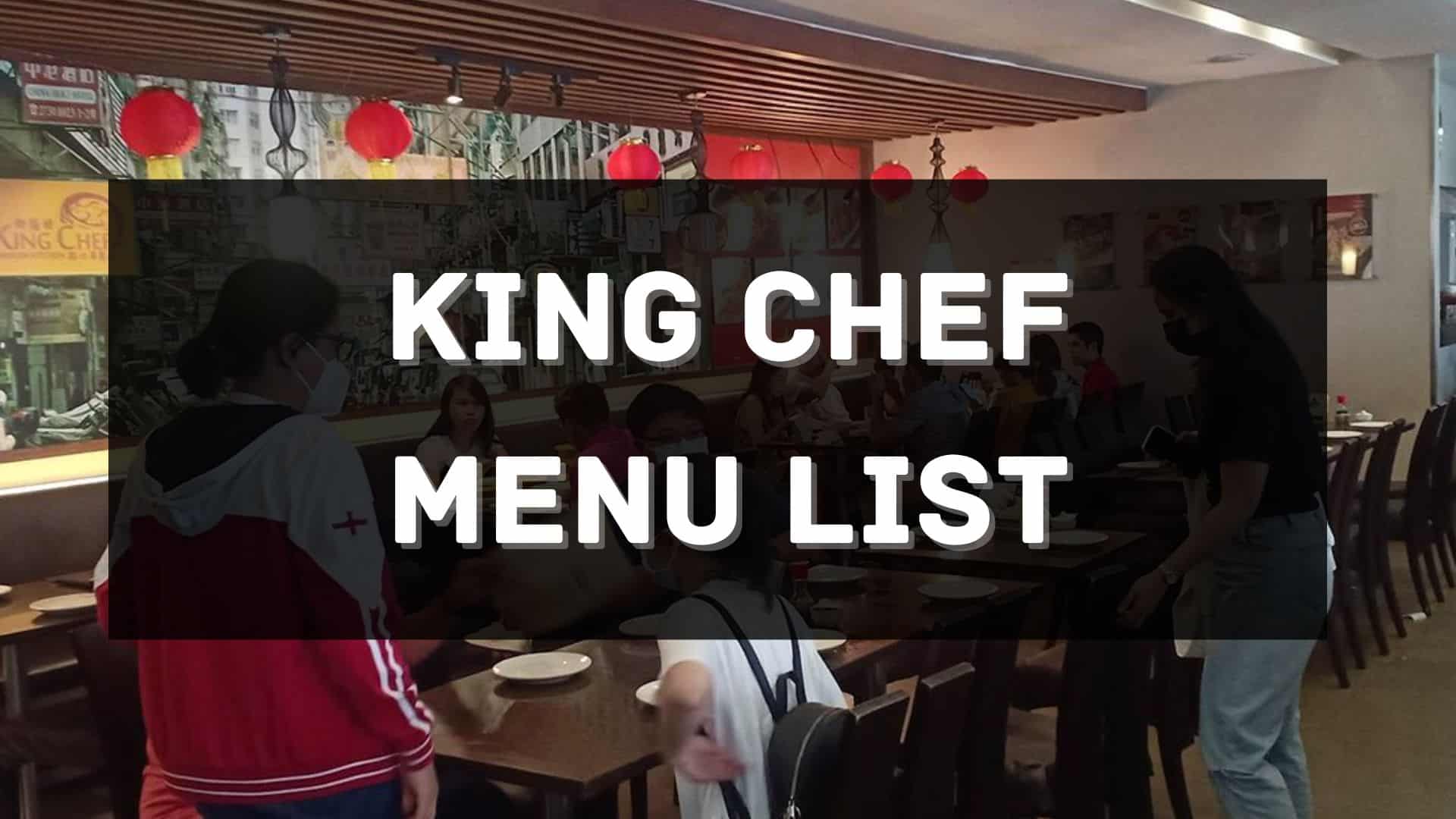 king chef menu prices philippines