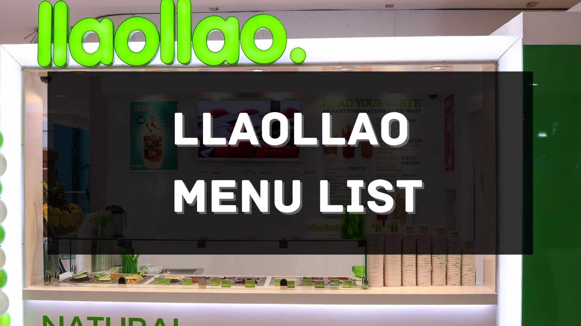llaolloa menu prices philippines