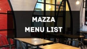 mazza menu prices philippines