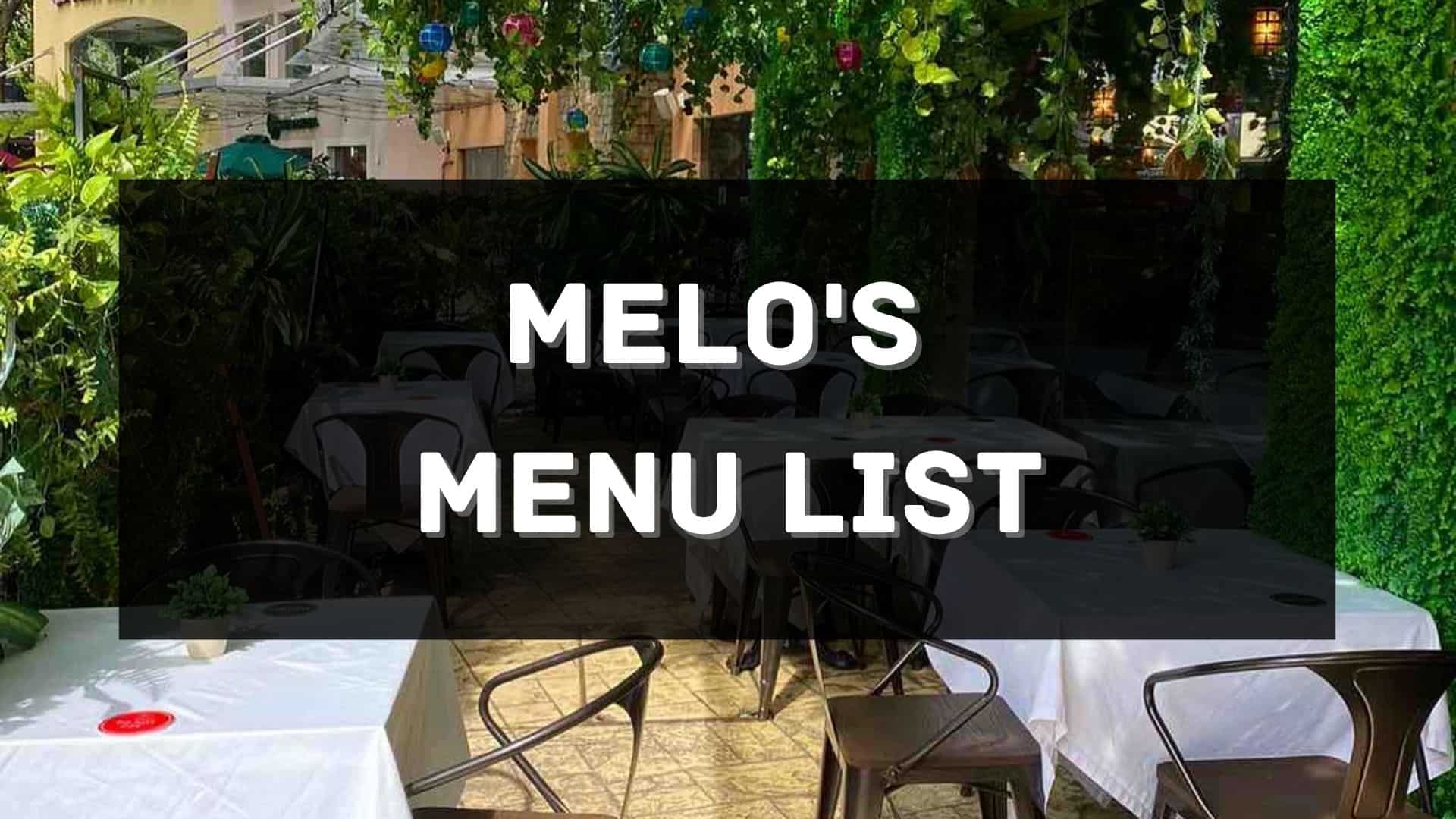 melo's steakhouse menu prices philippines