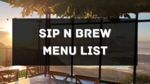 sip n brew menu prices philippines