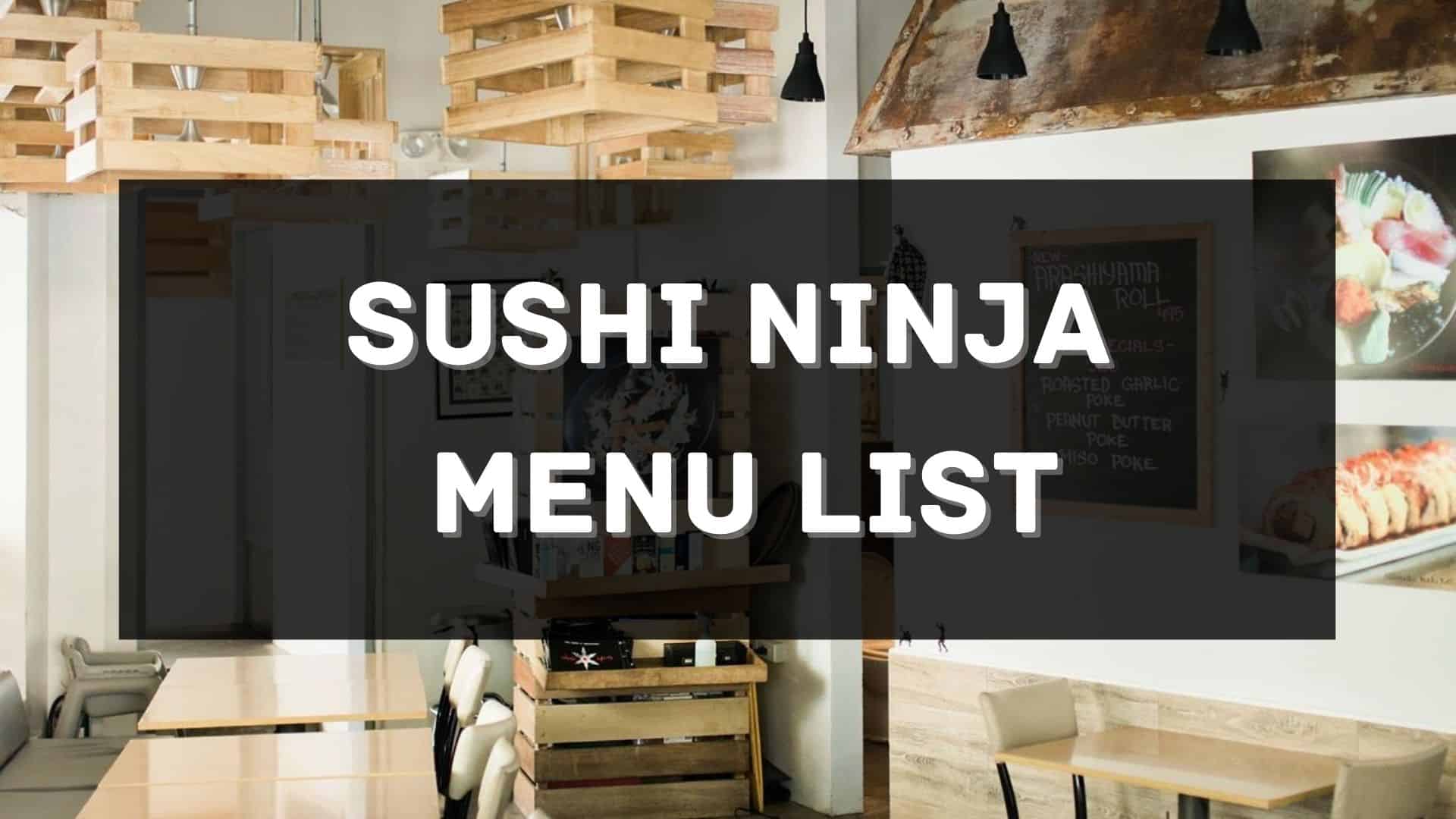 sushi ninja menu prices philippines