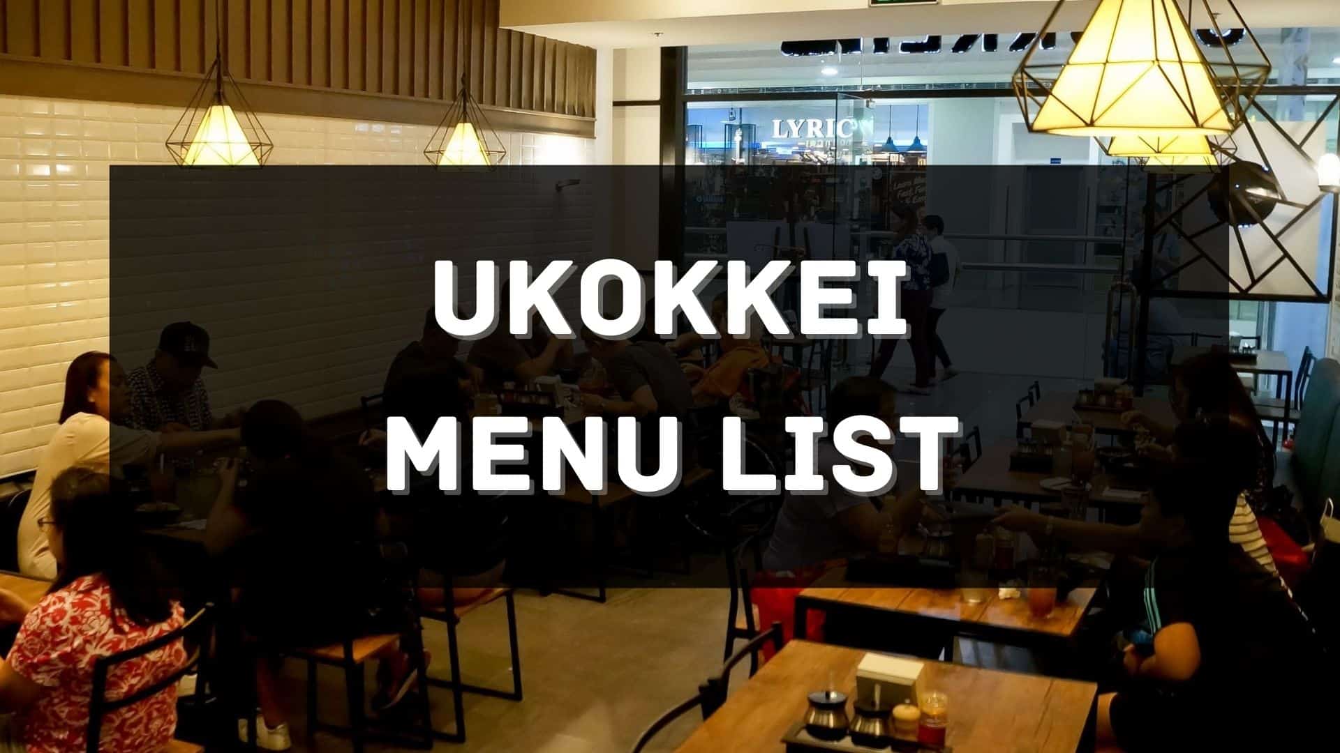ukokkei menu prices philippines