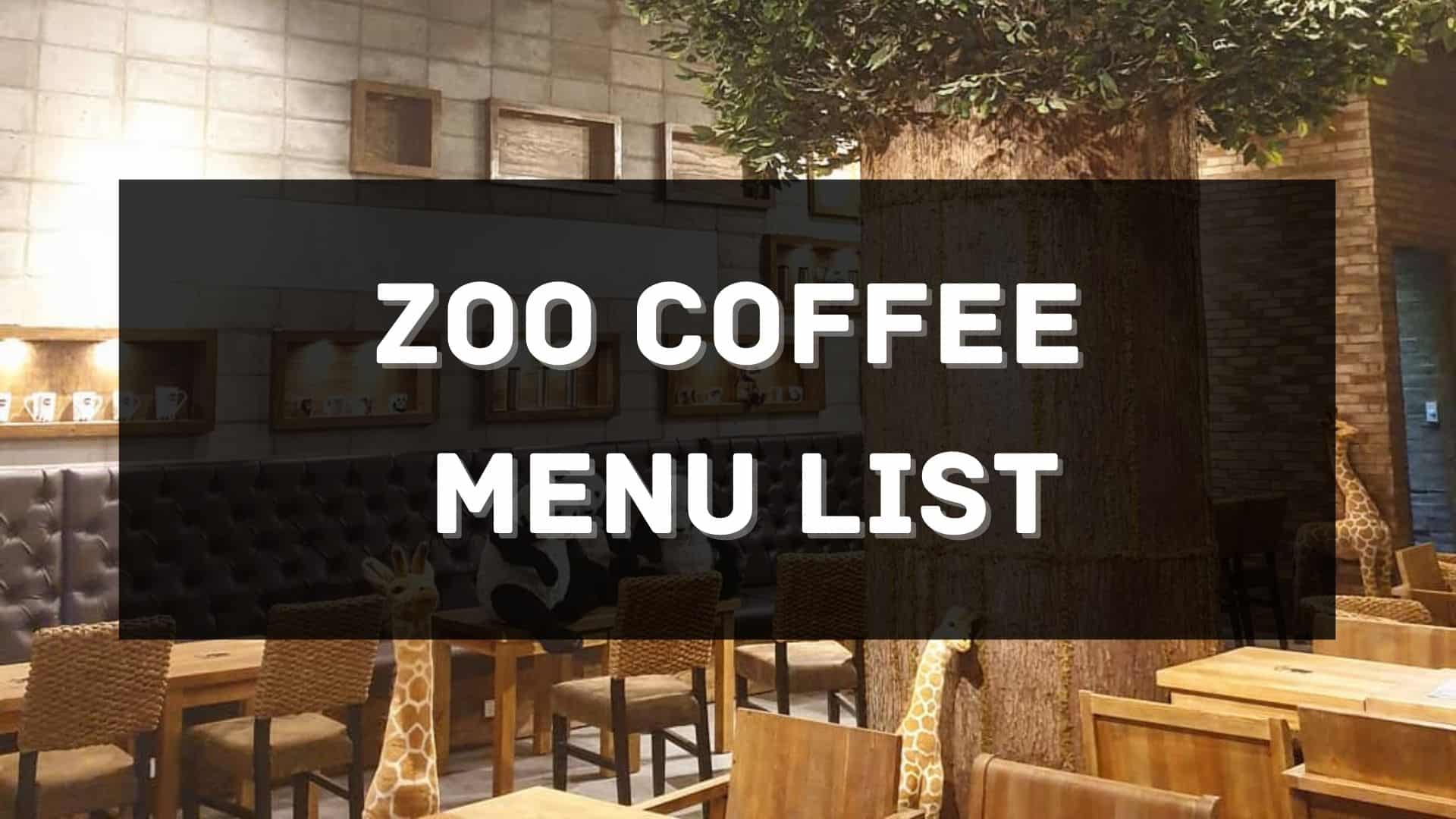 zoo coffee menu prices philippines