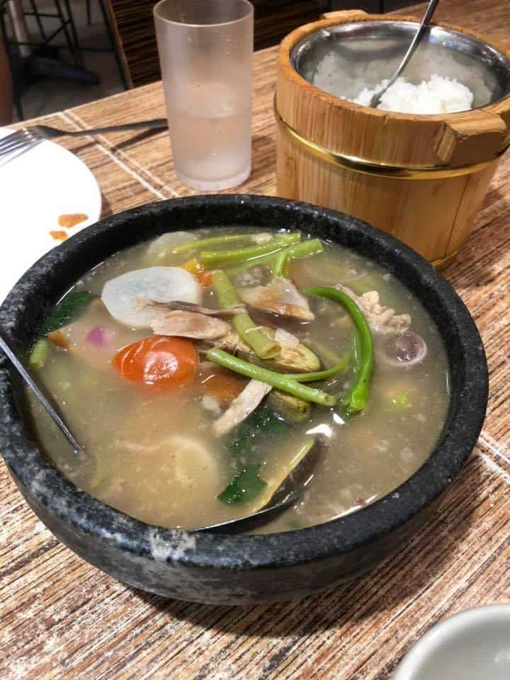 KKK soup menu is the Sinigang na Lechon