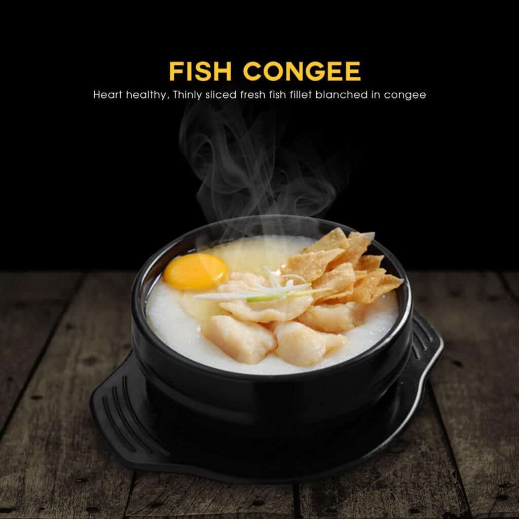 Fresh Fish Fillet Blanched in Congee