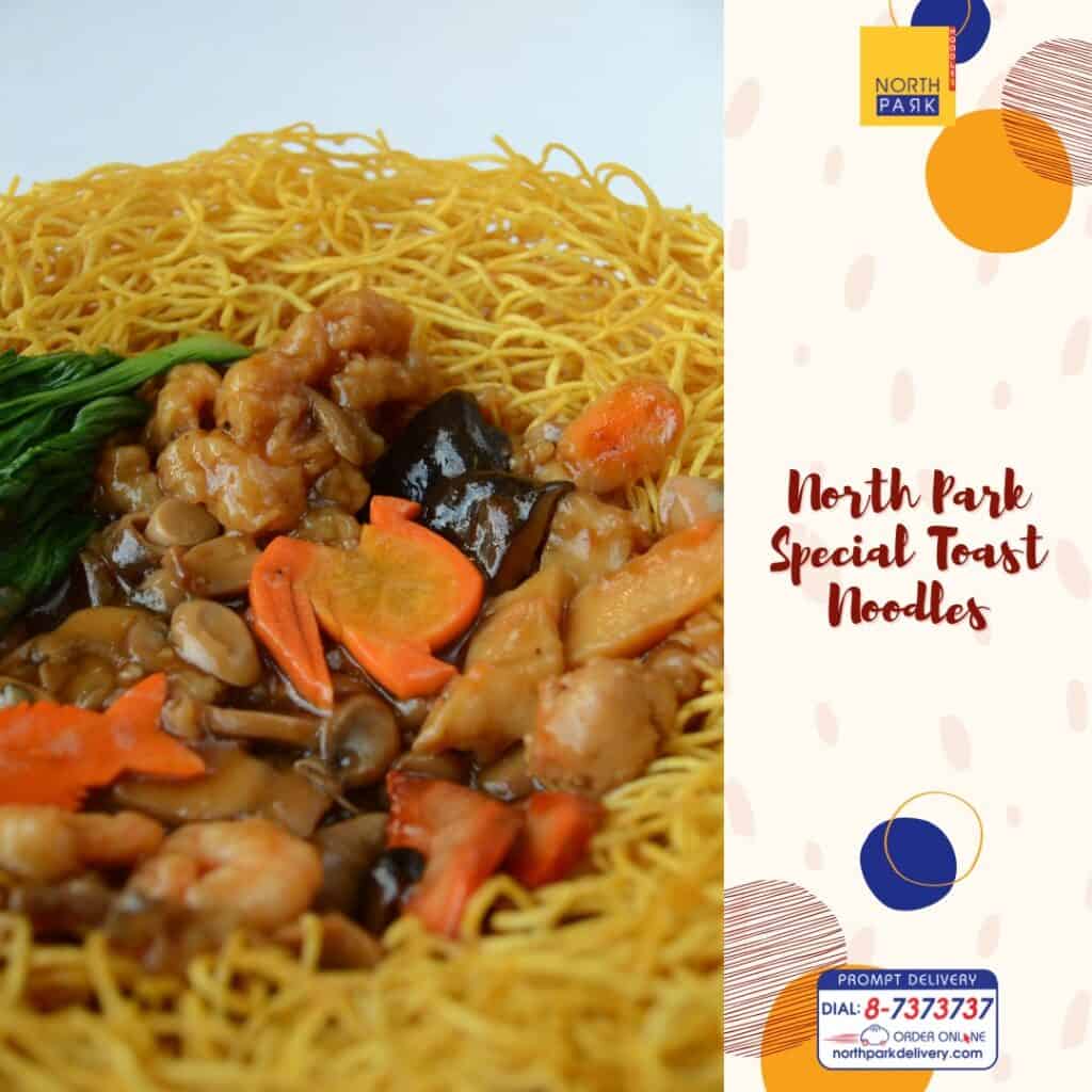 North Park signature dish is the Special Toast Noodles