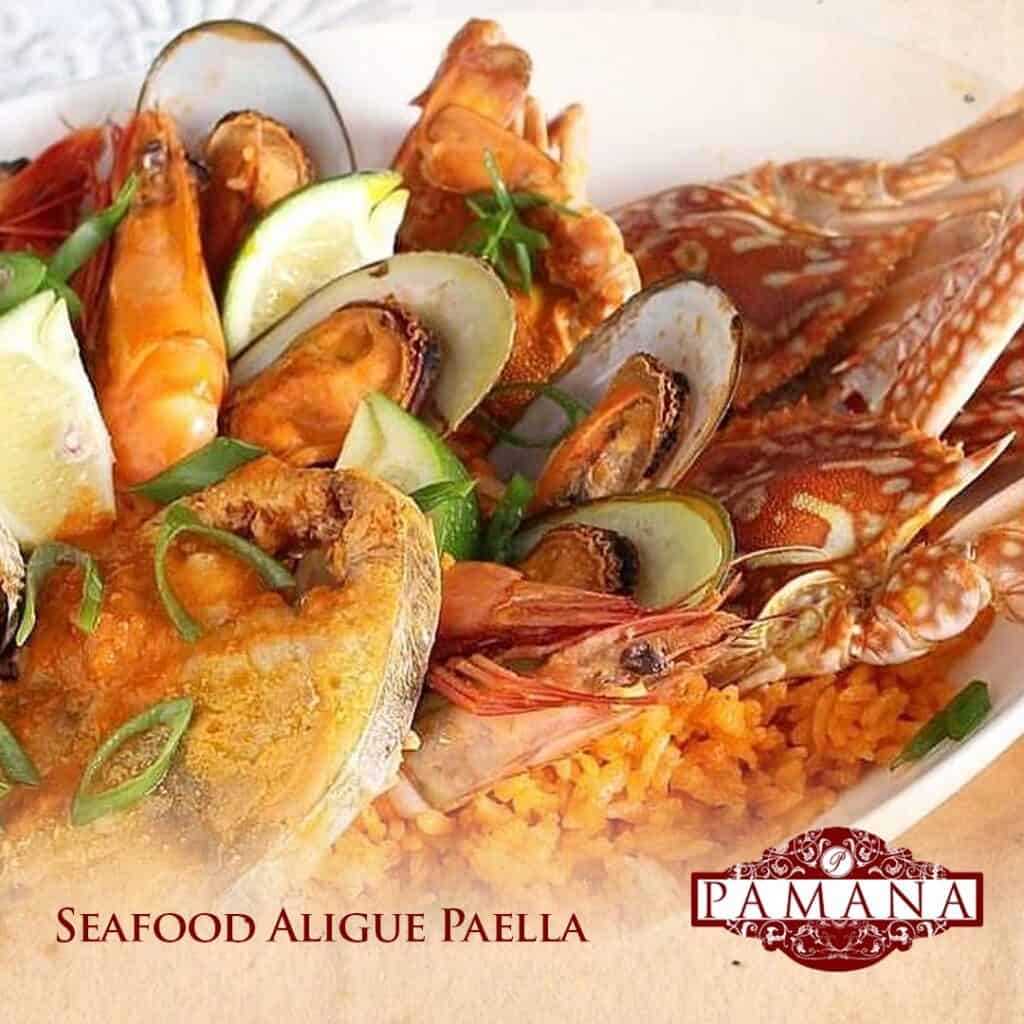 Seafood Aligue Paella