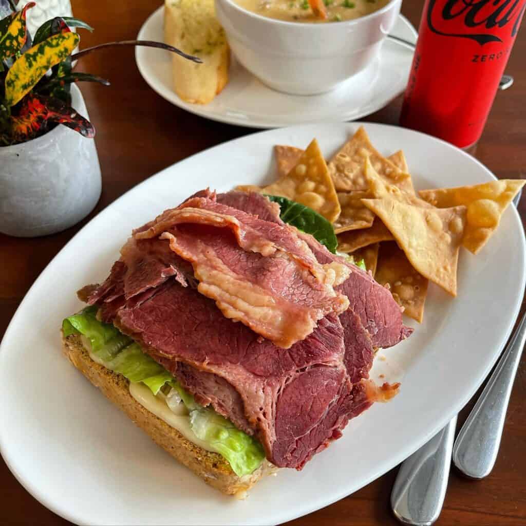 NY Wagyu Pastrami Sandwich in Poco Deli menu