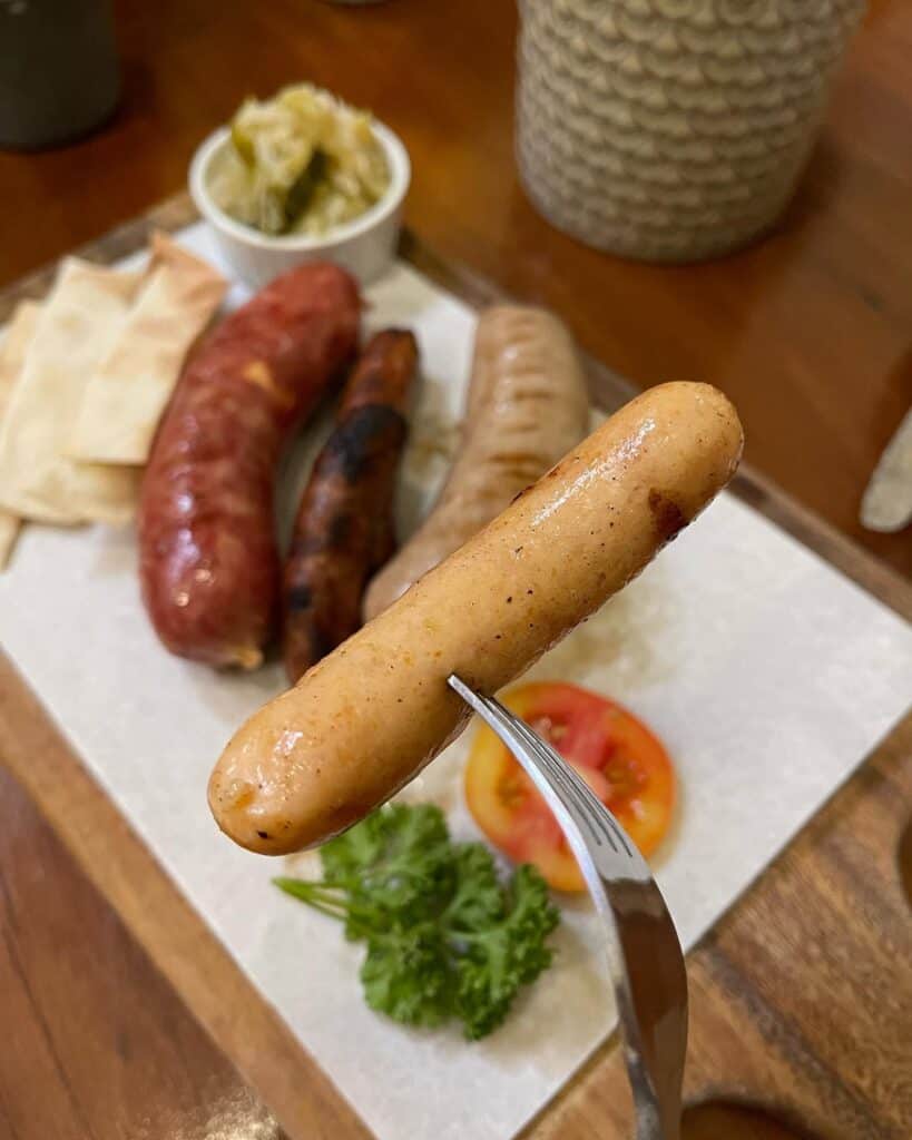 Poco Deli menu best seller item is the Sausage Sampler