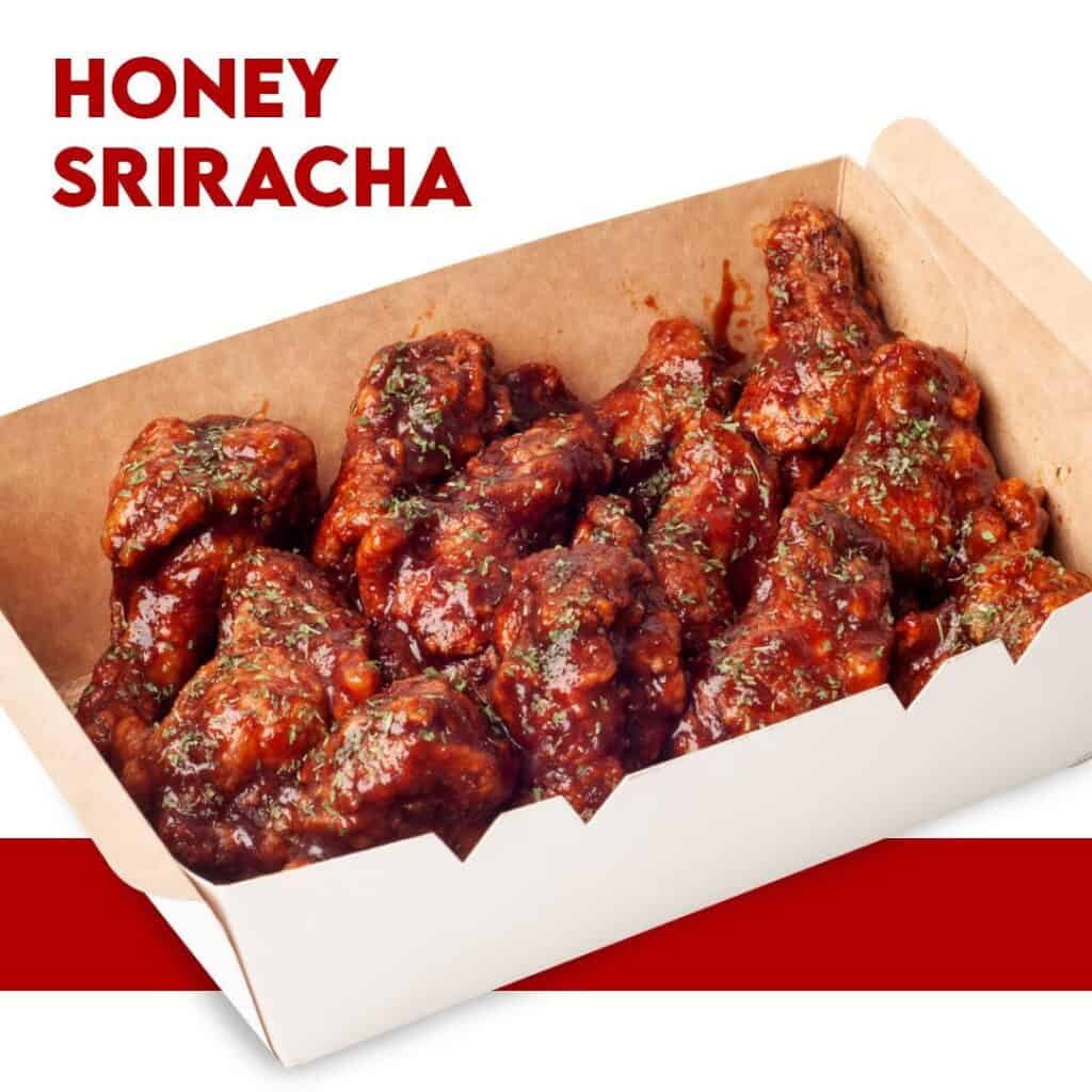 Sweet and spicy taste of Honey Sriracha Chicken Wings