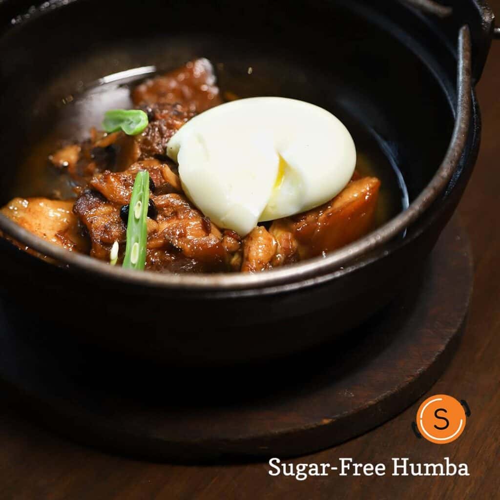 Sentro 1771 menu best seller is the Sugar-free Humba