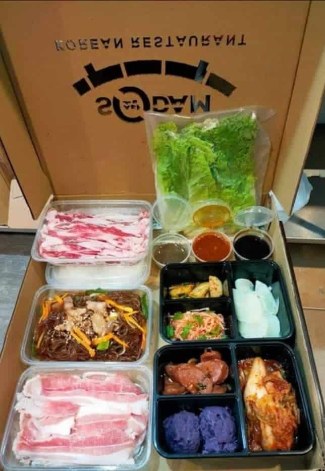 Box-to-go is the best option if you're craving samgyupsal but doesn't want to go outside.