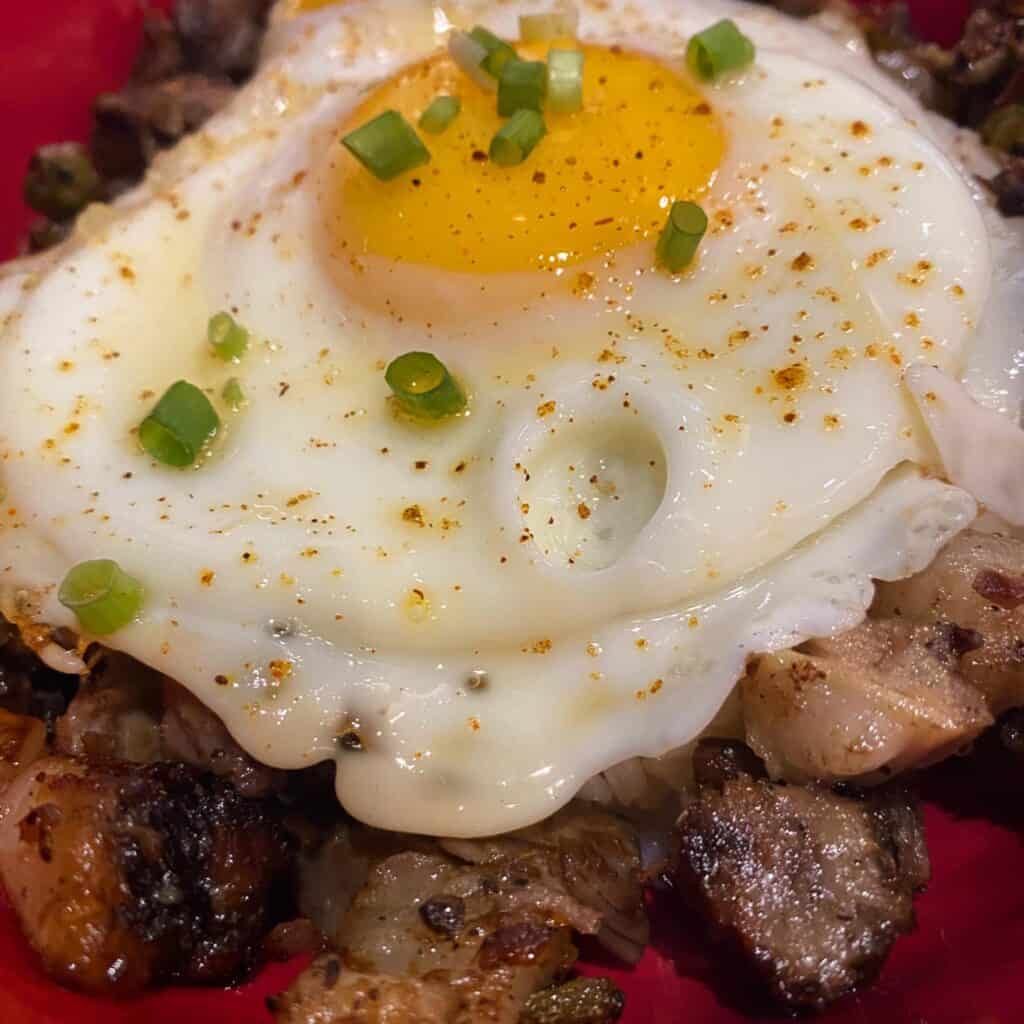 US Angus Beef Sisig Bowl in Mains menu of Tender Bob's