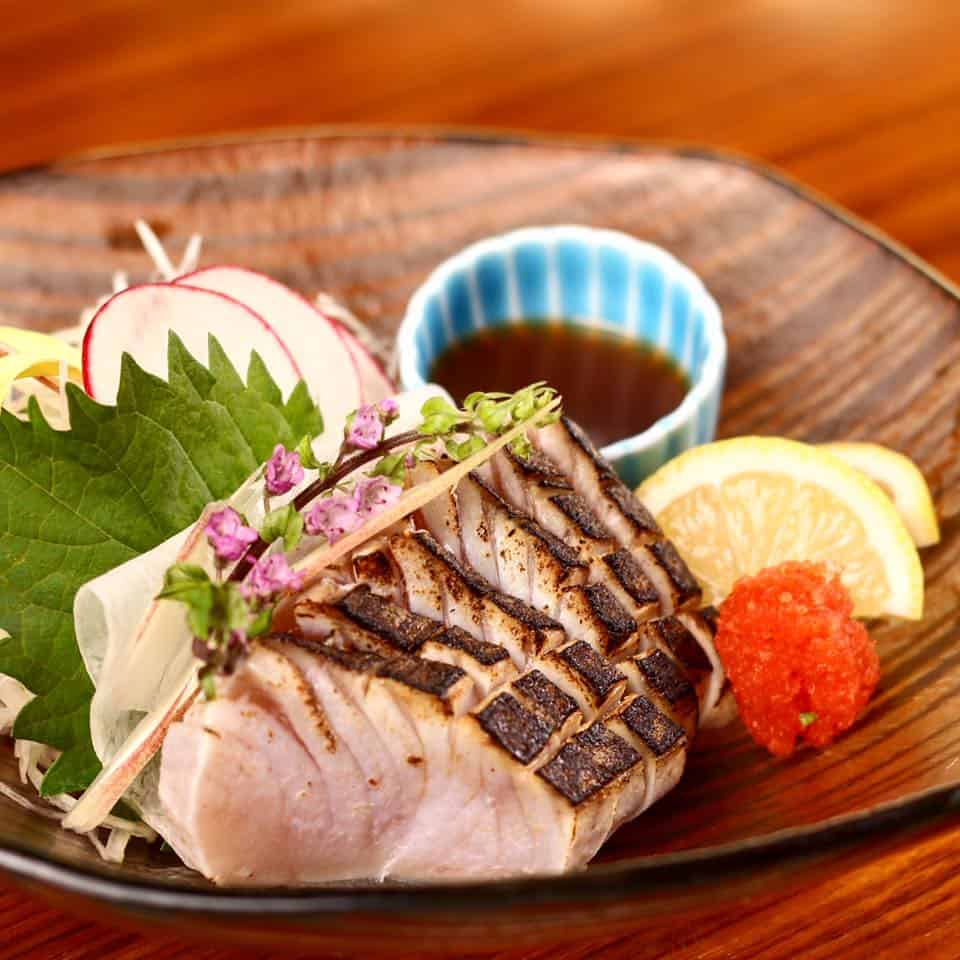 Sawara fish sashimi