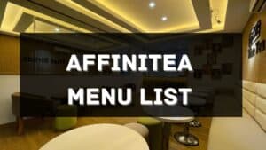 affinitea menu prices philippines
