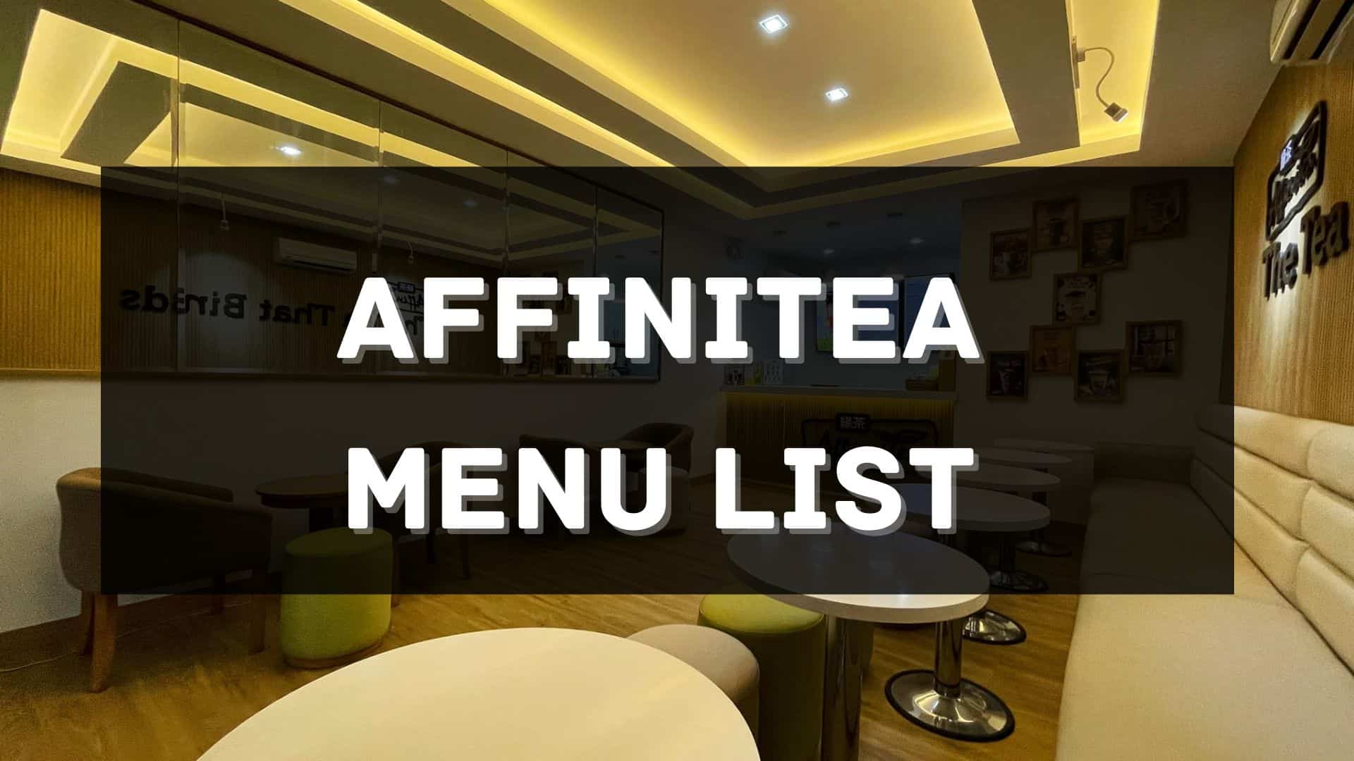 affinitea menu prices philippines