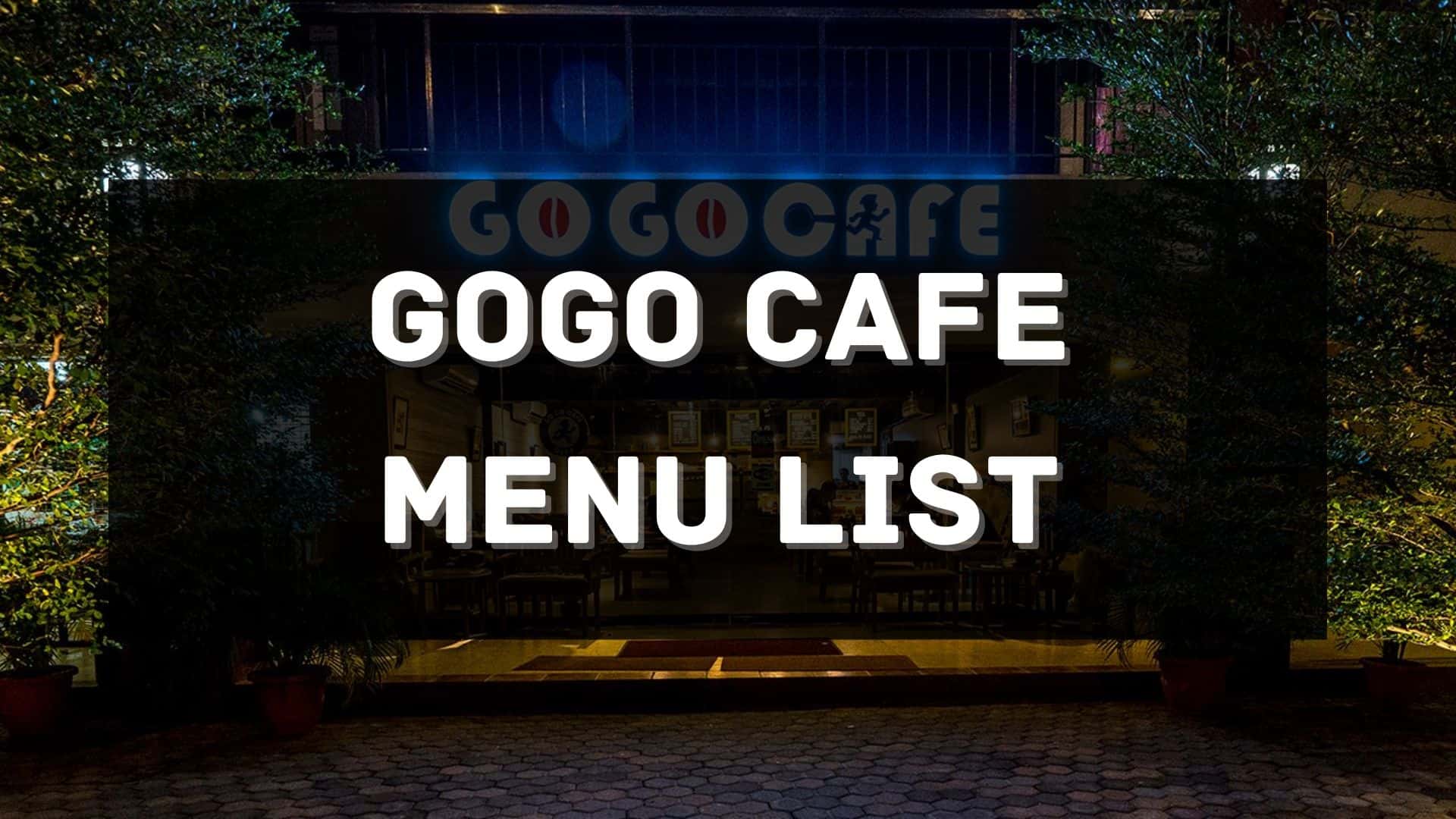 go go cafe menu prices philippines