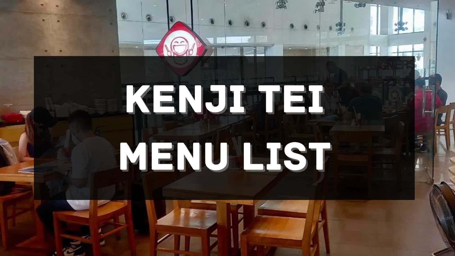 kenji tei menu prices philippines