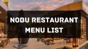nobu restaurant menu prices philippines