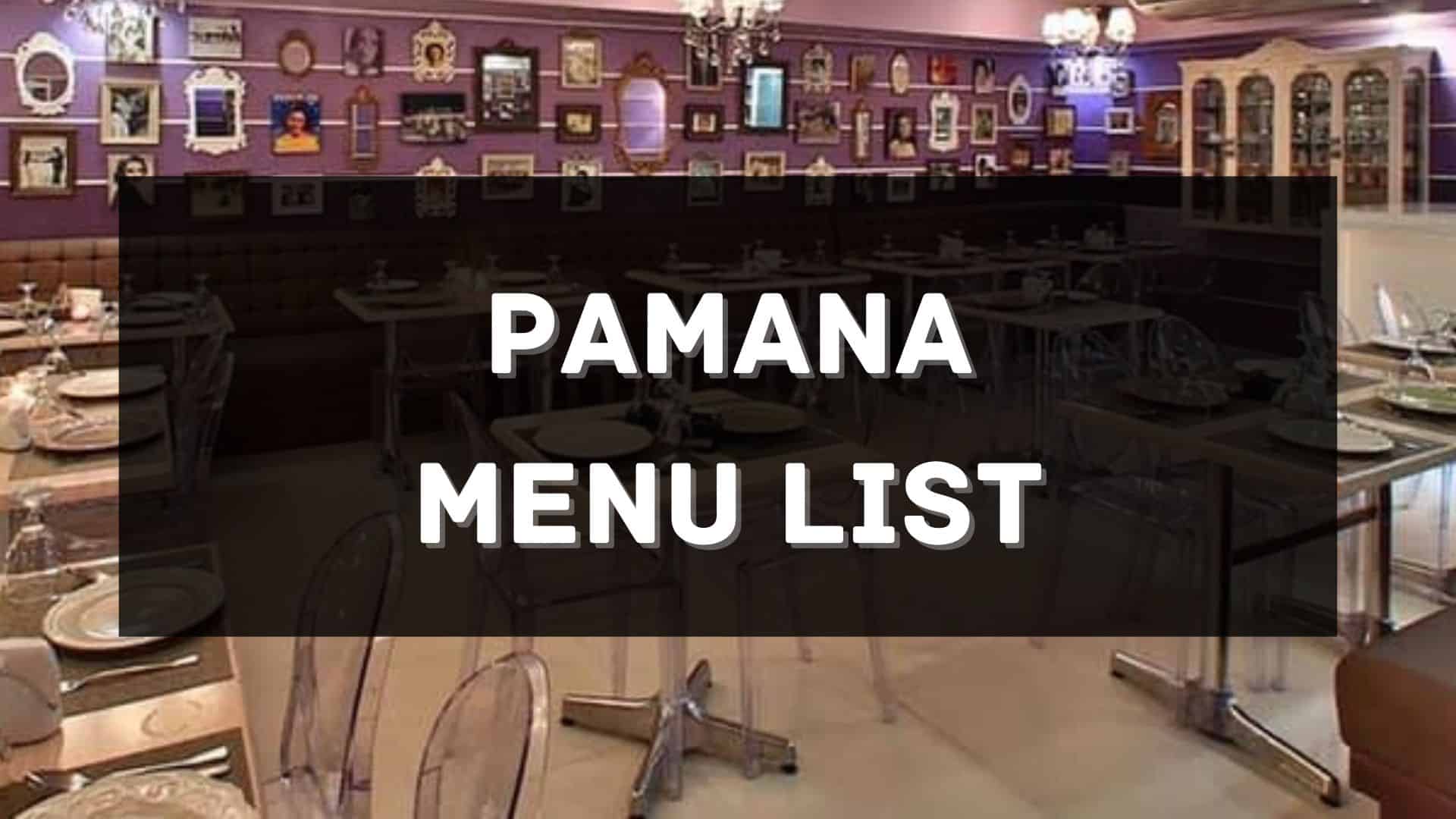 pamana menu prices philippines