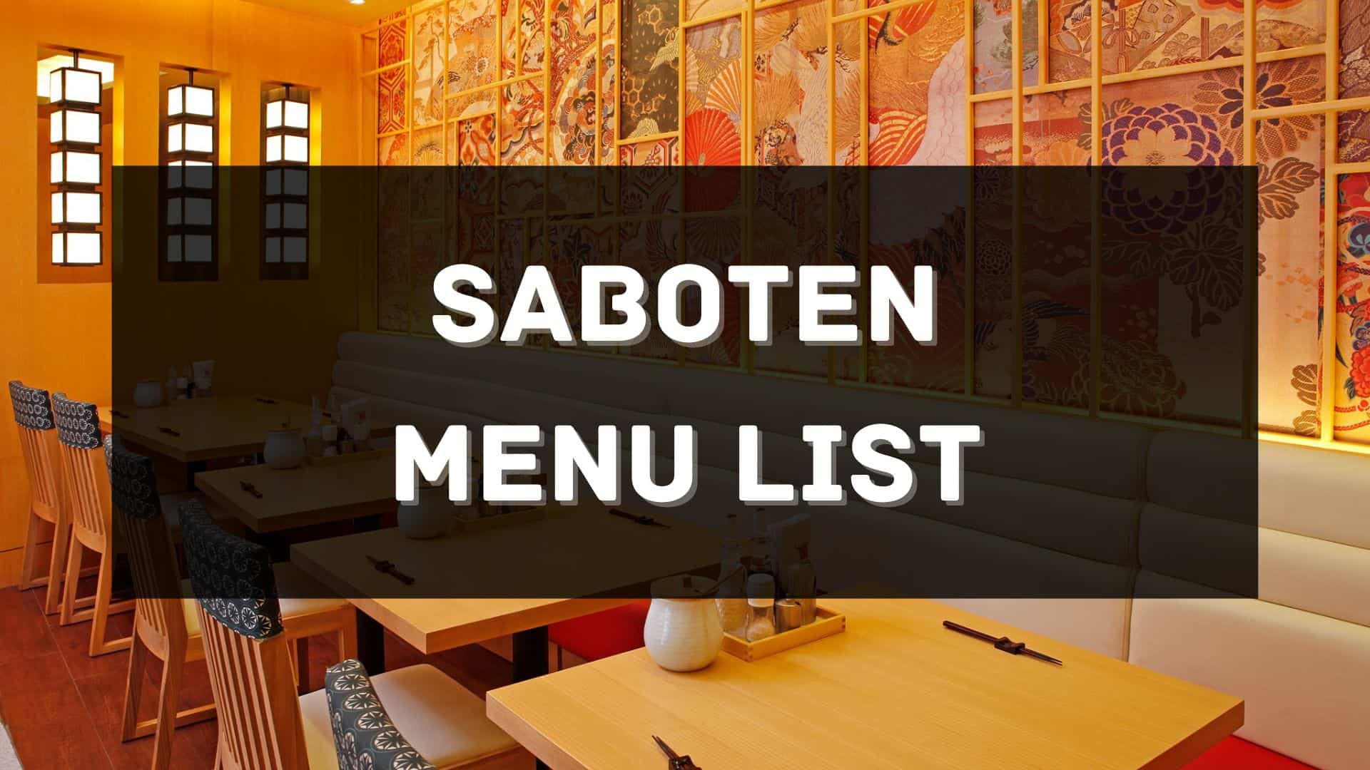 saboten menu prices philippines
