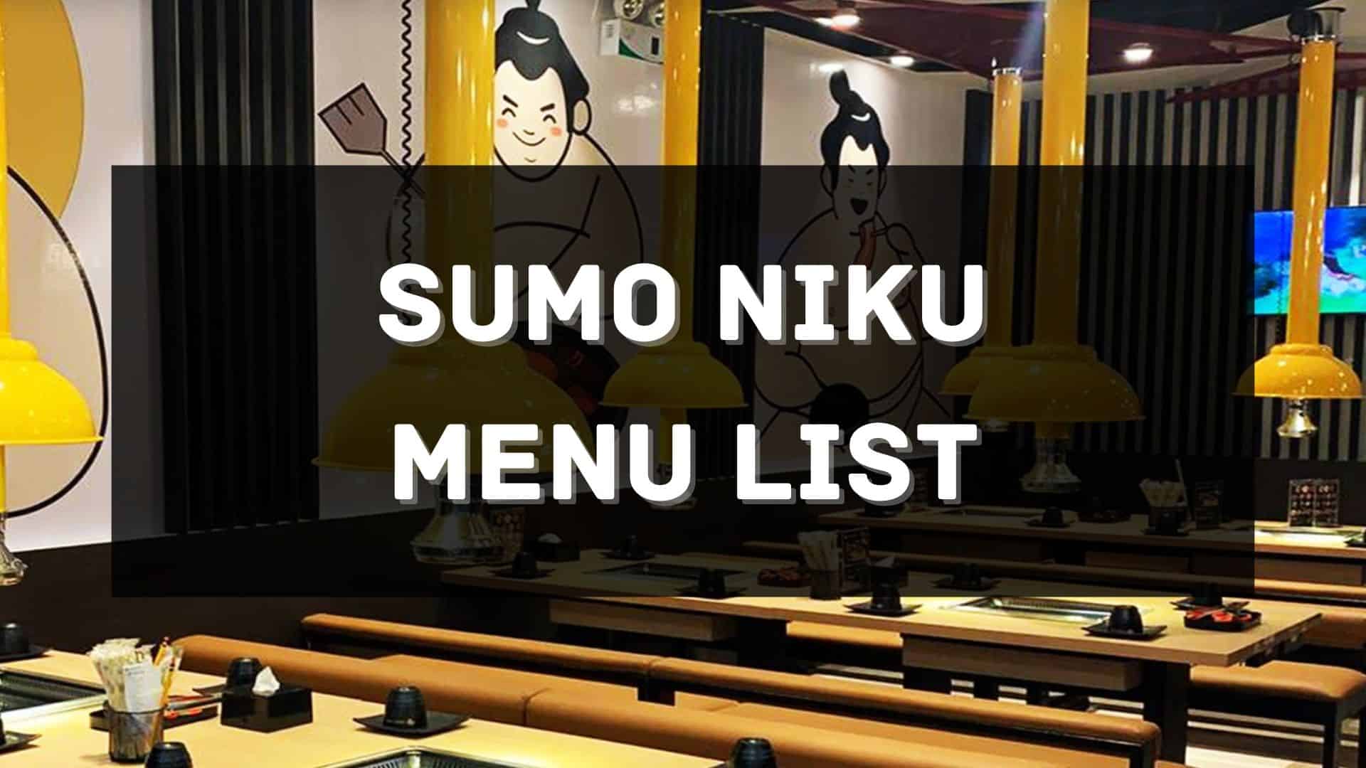 sumo niku menu prices philippines
