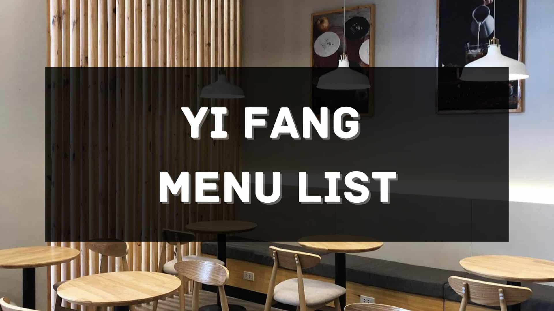 yi fang menu prices philippines