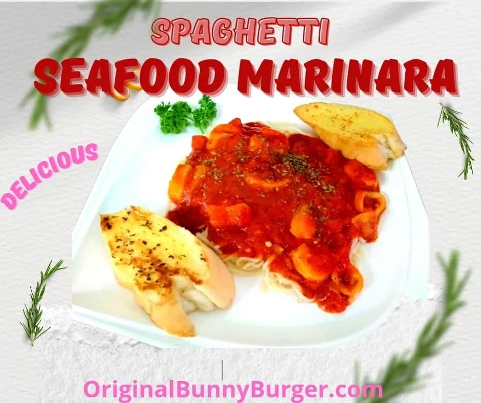 Spaghetti seafood marinara 