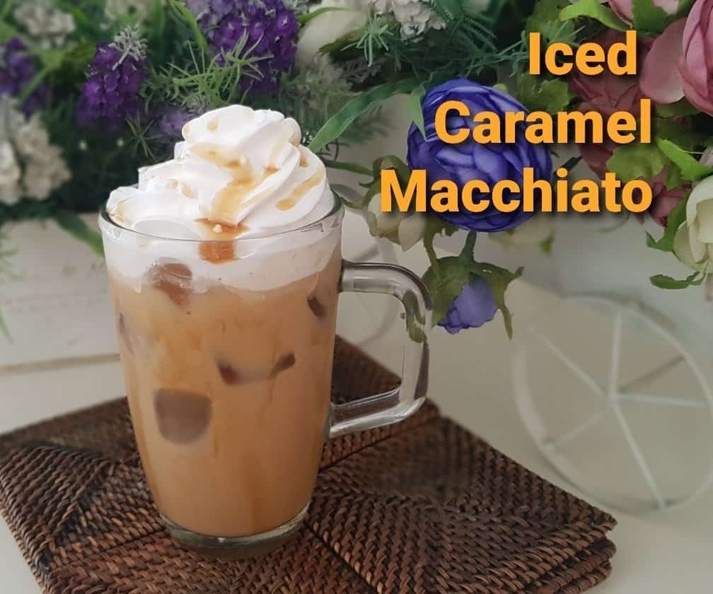 Iced caramel macchiato