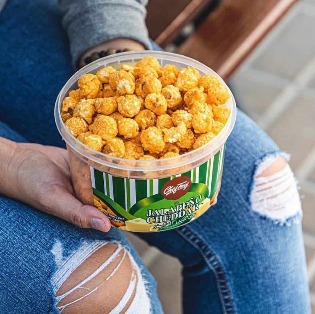 Jalapeno cheddar popcorn