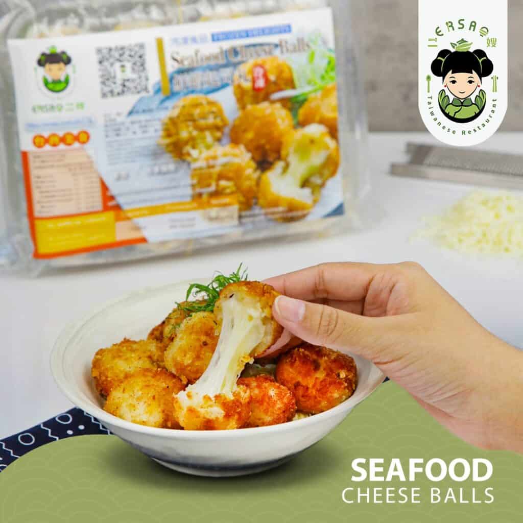 Seafood cheese balls