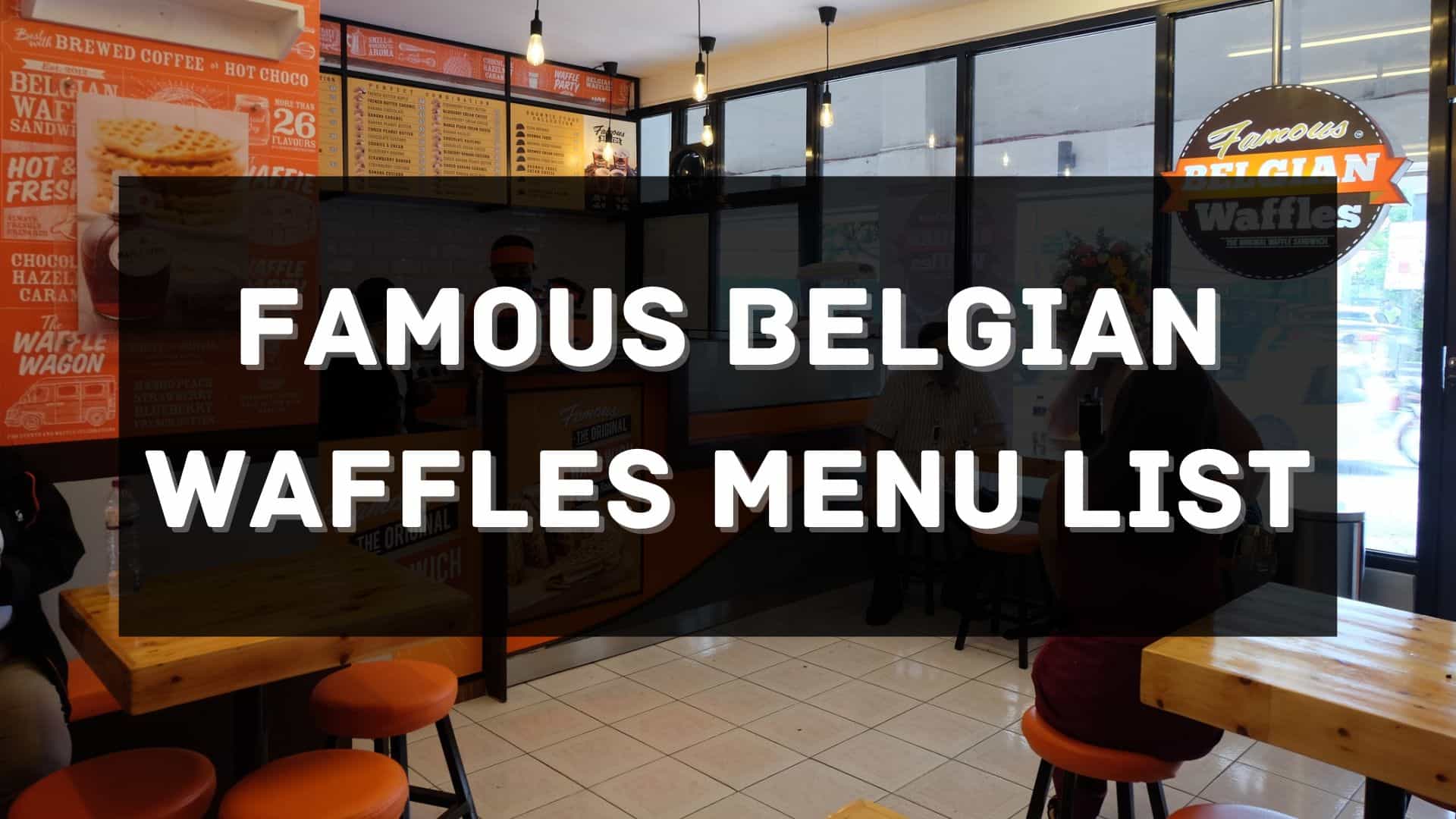 famous belgian waffles menu prices philippines