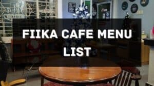 fiika cafe menu prices philippines