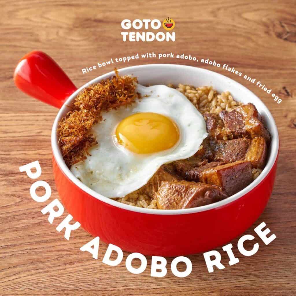 Pork adobo rice