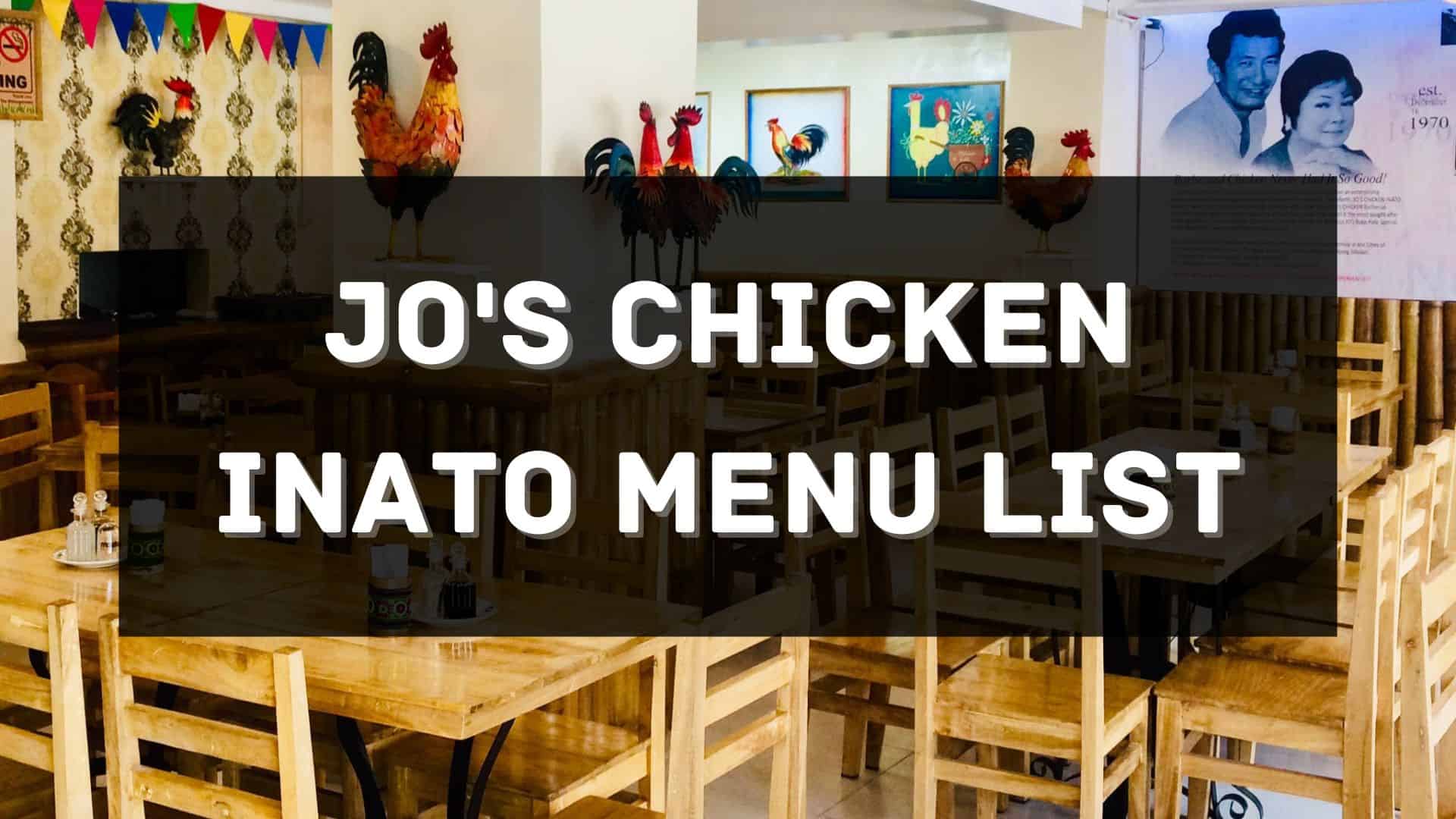 jo's chicken inato menu prices philippines