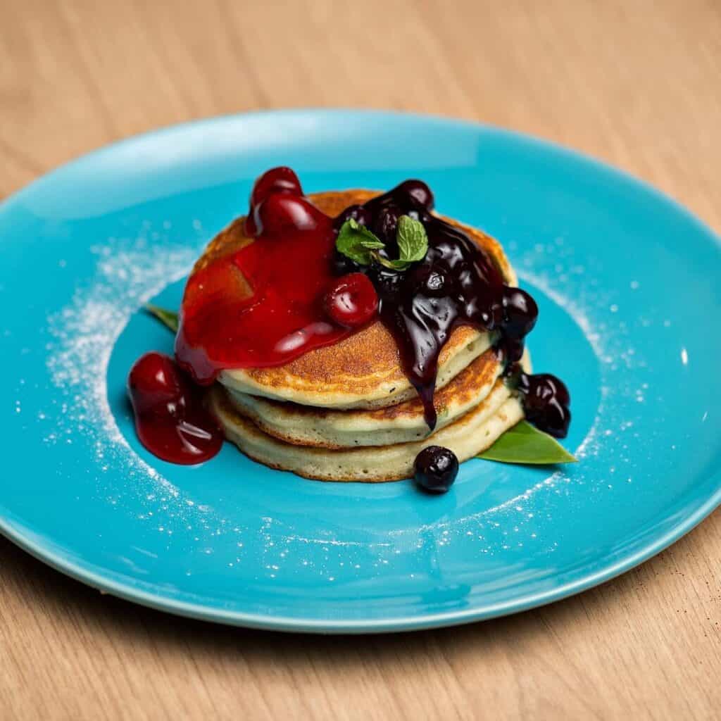 Mixed berries pancakes