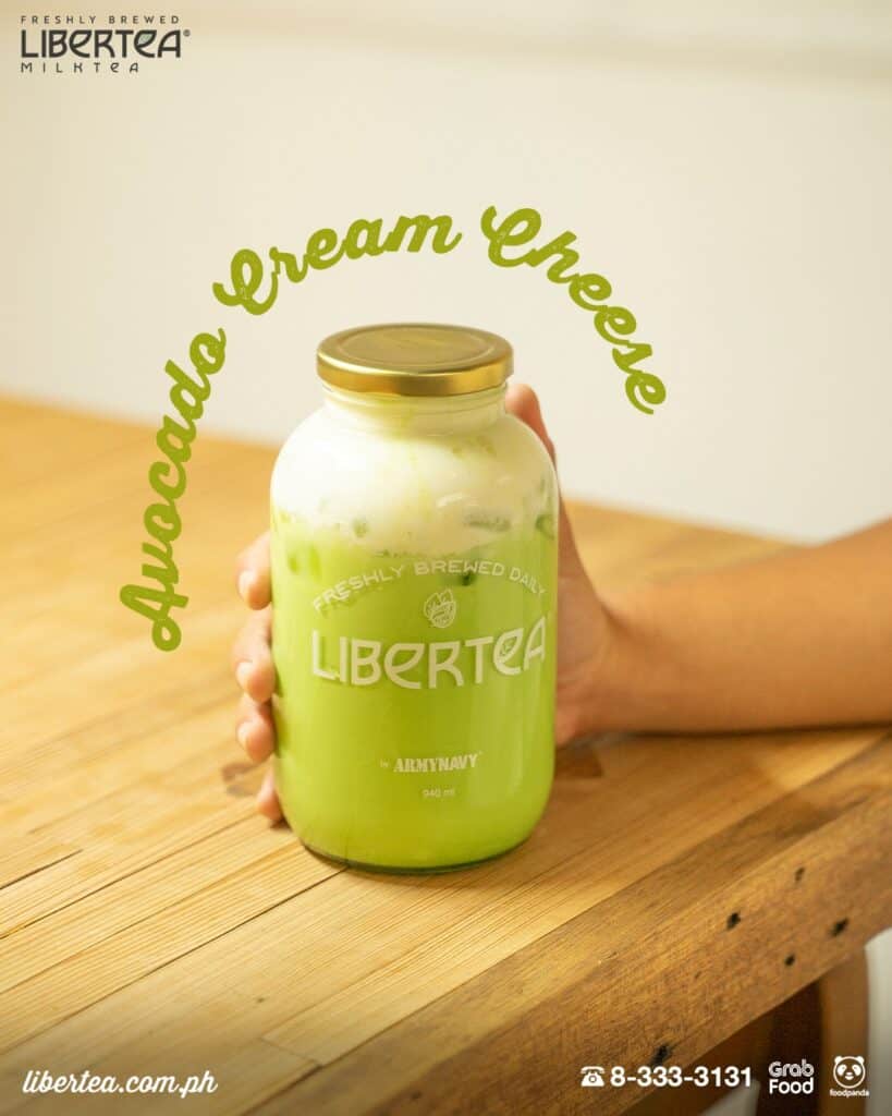 Avocado cream cheese milktea