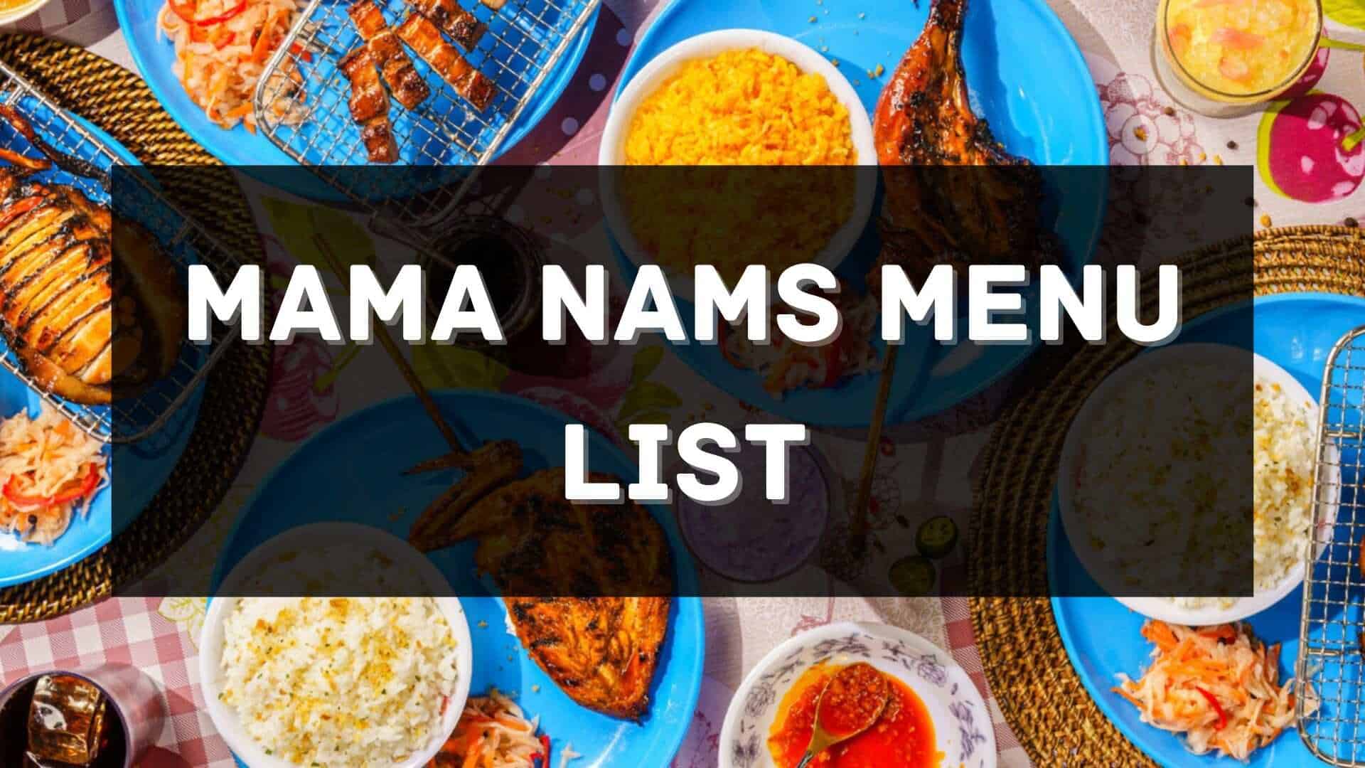 mama nams menu prices philippines