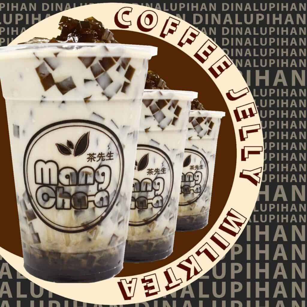 Coffee jelly milk tea