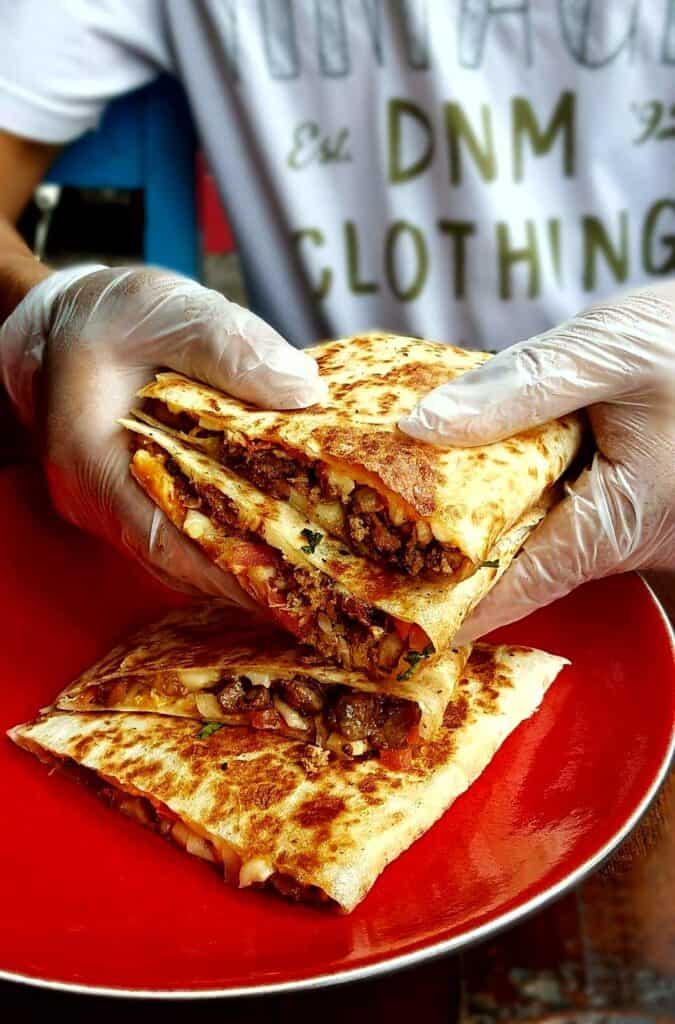 Carnitas quesadilla