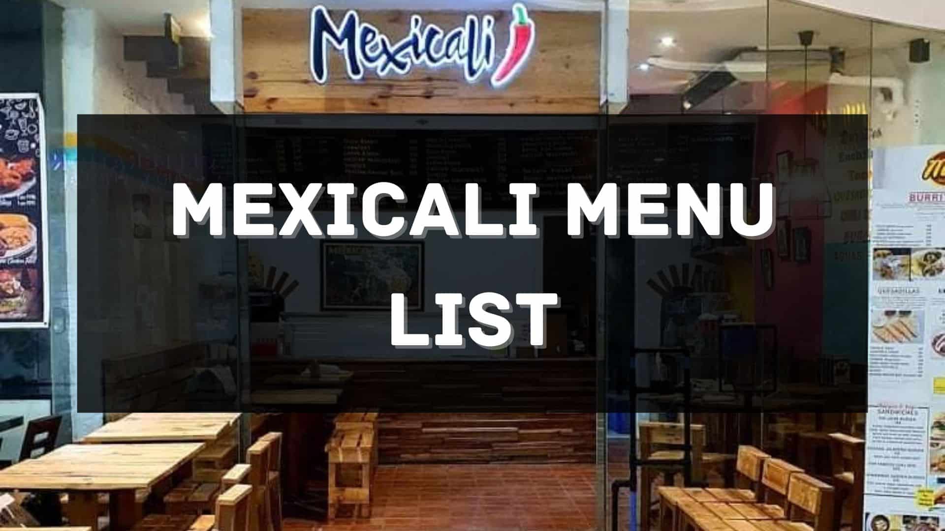mexicali menu prices philippines